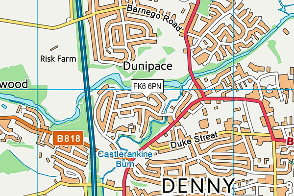 FK6 6PN map - OS VectorMap District (Ordnance Survey)