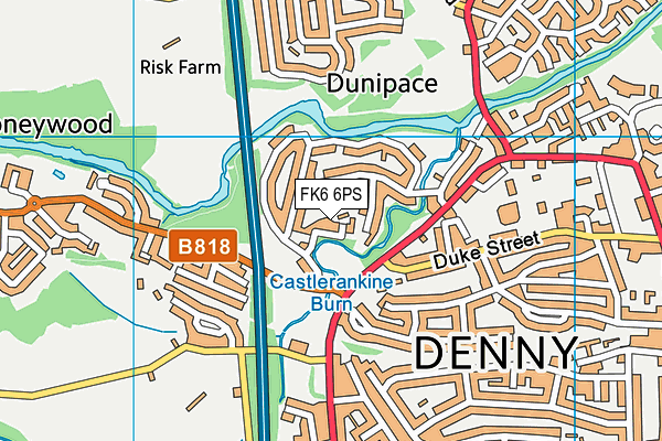 FK6 6PS map - OS VectorMap District (Ordnance Survey)