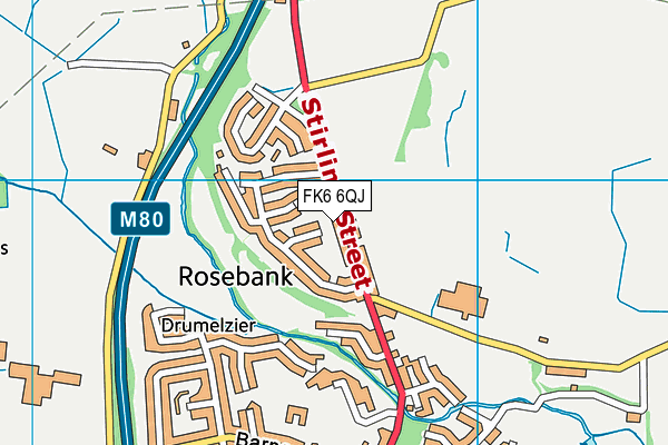 FK6 6QJ map - OS VectorMap District (Ordnance Survey)