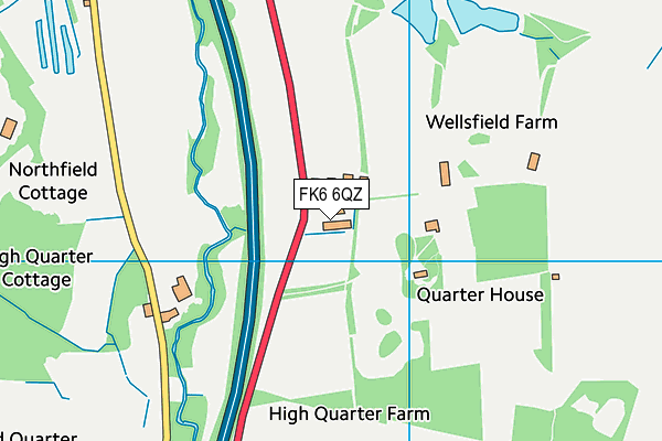 FK6 6QZ map - OS VectorMap District (Ordnance Survey)
