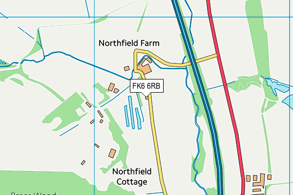 FK6 6RB map - OS VectorMap District (Ordnance Survey)