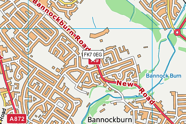 FK7 0EG map - OS VectorMap District (Ordnance Survey)