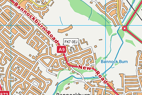 FK7 0EJ map - OS VectorMap District (Ordnance Survey)