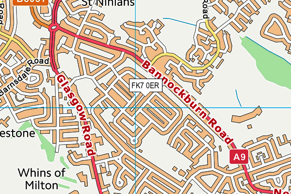 FK7 0ER map - OS VectorMap District (Ordnance Survey)