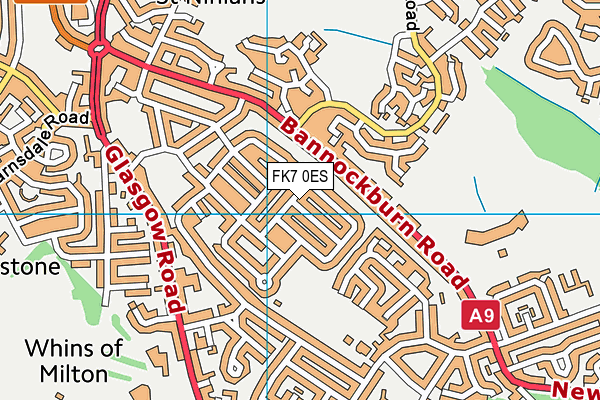 FK7 0ES map - OS VectorMap District (Ordnance Survey)