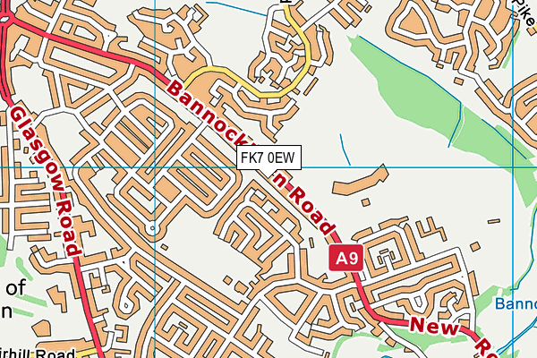 FK7 0EW map - OS VectorMap District (Ordnance Survey)