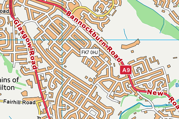 FK7 0HJ map - OS VectorMap District (Ordnance Survey)