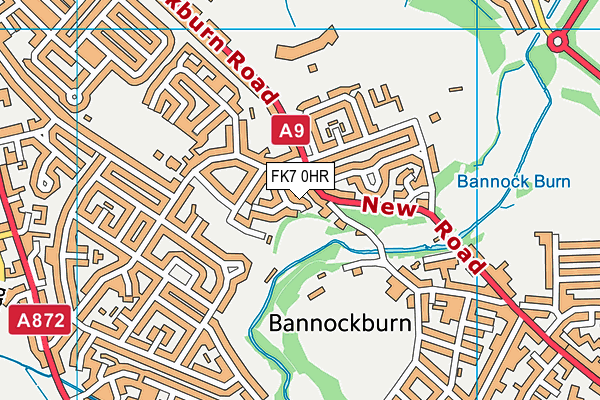 FK7 0HR map - OS VectorMap District (Ordnance Survey)