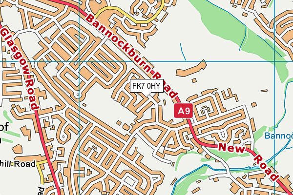 FK7 0HY map - OS VectorMap District (Ordnance Survey)