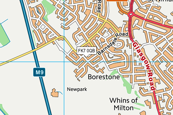 FK7 0QB map - OS VectorMap District (Ordnance Survey)