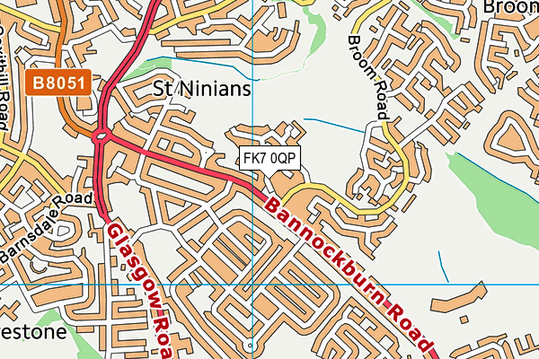 FK7 0QP map - OS VectorMap District (Ordnance Survey)