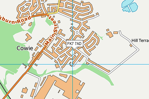 FK7 7AD map - OS VectorMap District (Ordnance Survey)