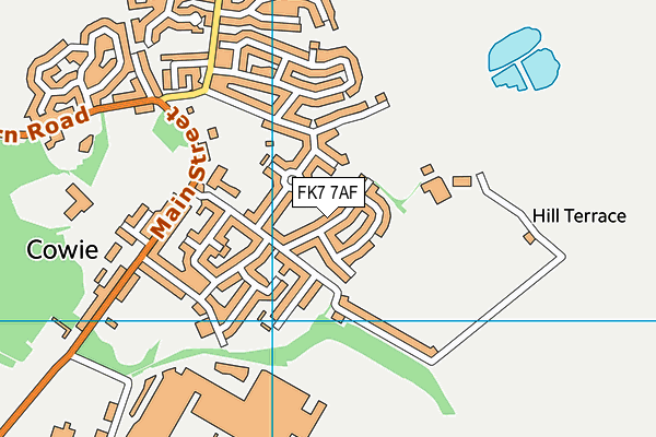 FK7 7AF map - OS VectorMap District (Ordnance Survey)