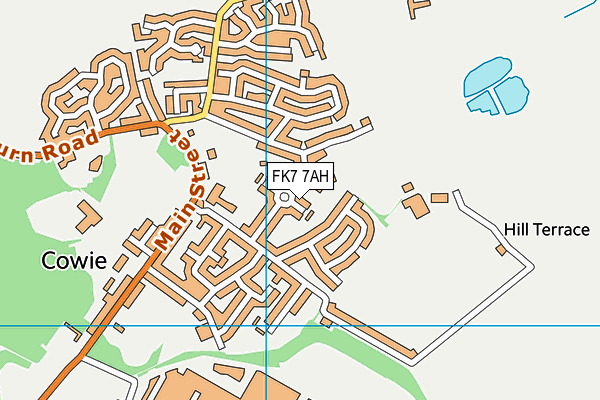 FK7 7AH map - OS VectorMap District (Ordnance Survey)