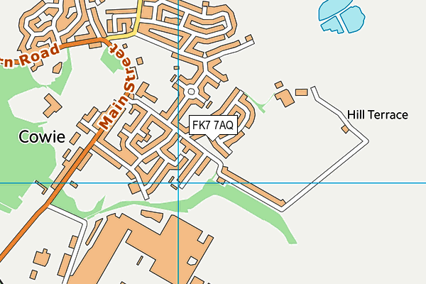 FK7 7AQ map - OS VectorMap District (Ordnance Survey)