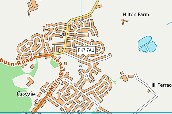FK7 7AU map - OS VectorMap District (Ordnance Survey)