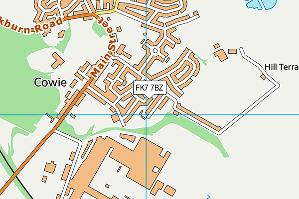 FK7 7BZ map - OS VectorMap District (Ordnance Survey)