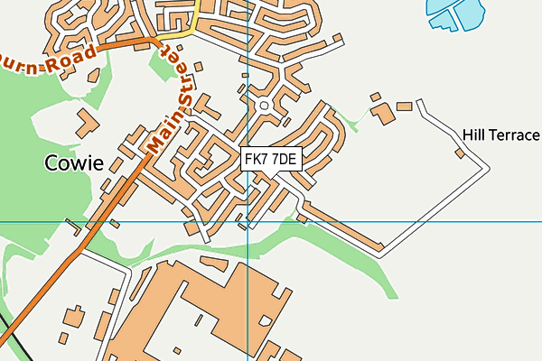 FK7 7DE map - OS VectorMap District (Ordnance Survey)