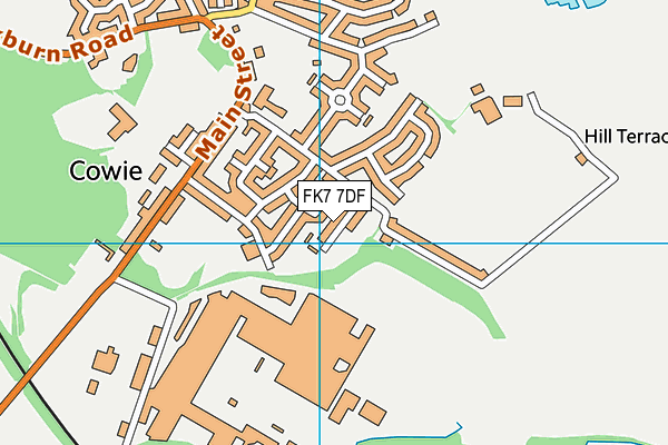 FK7 7DF map - OS VectorMap District (Ordnance Survey)