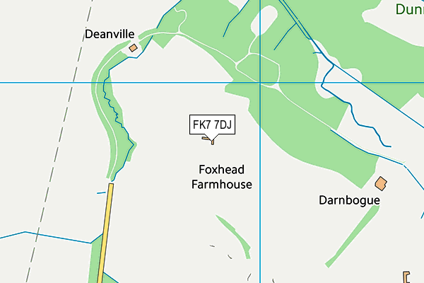 FK7 7DJ map - OS VectorMap District (Ordnance Survey)