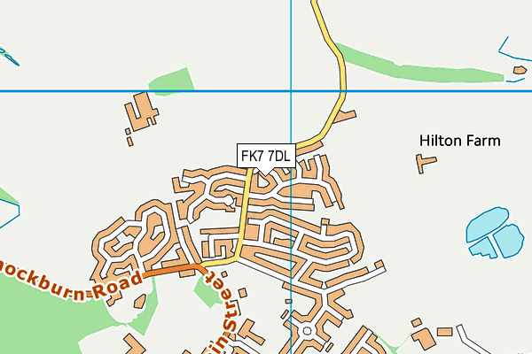 FK7 7DL map - OS VectorMap District (Ordnance Survey)