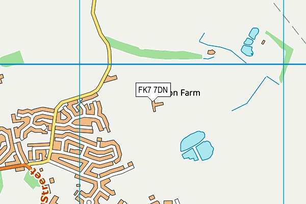 FK7 7DN map - OS VectorMap District (Ordnance Survey)