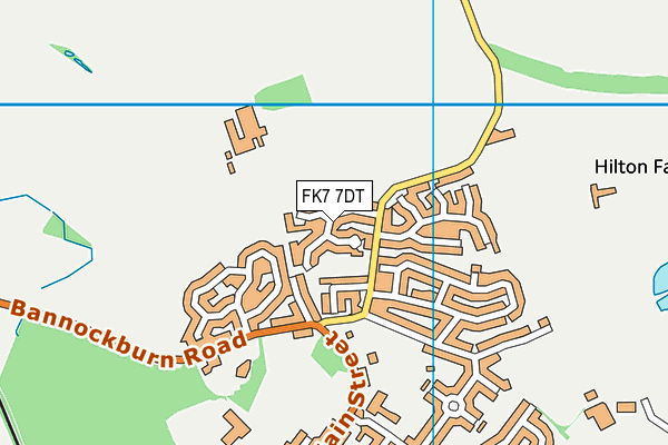 FK7 7DT map - OS VectorMap District (Ordnance Survey)