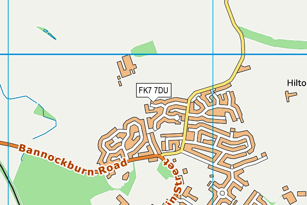 FK7 7DU map - OS VectorMap District (Ordnance Survey)