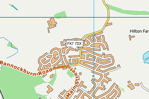 FK7 7DX map - OS VectorMap District (Ordnance Survey)