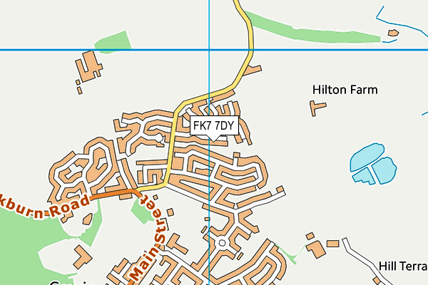 FK7 7DY map - OS VectorMap District (Ordnance Survey)