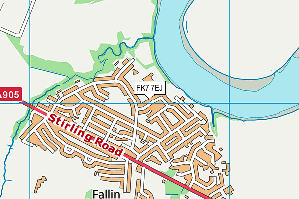 FK7 7EJ map - OS VectorMap District (Ordnance Survey)