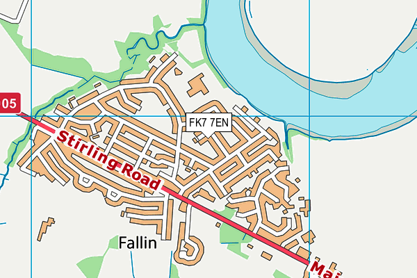 FK7 7EN map - OS VectorMap District (Ordnance Survey)