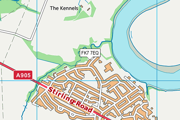 FK7 7EQ map - OS VectorMap District (Ordnance Survey)