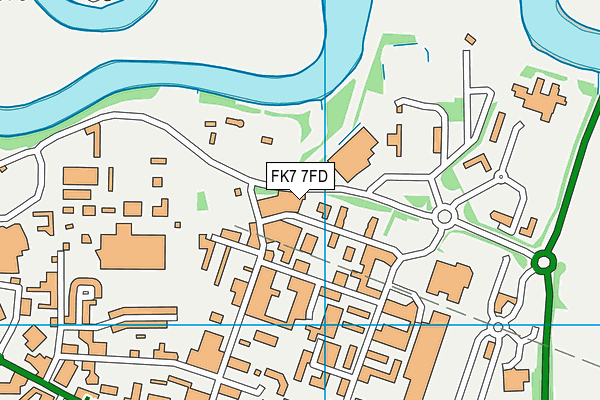 FK7 7FD map - OS VectorMap District (Ordnance Survey)