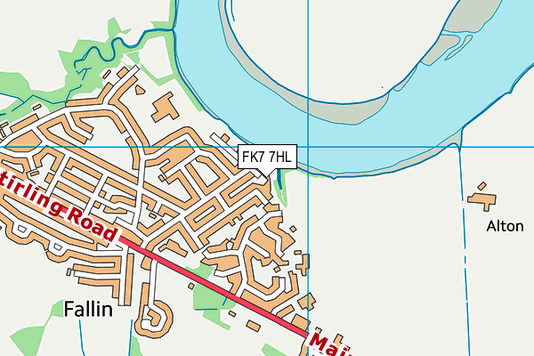 FK7 7HL map - OS VectorMap District (Ordnance Survey)
