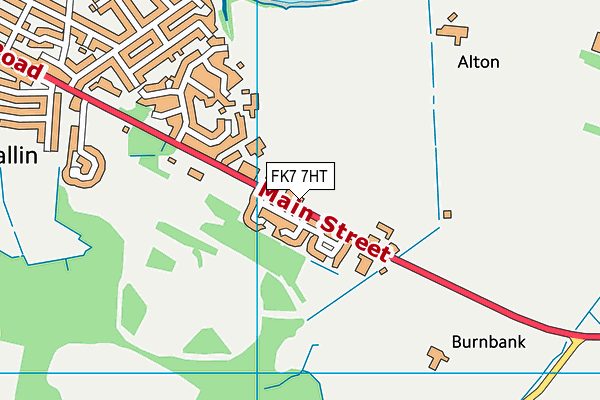 FK7 7HT map - OS VectorMap District (Ordnance Survey)