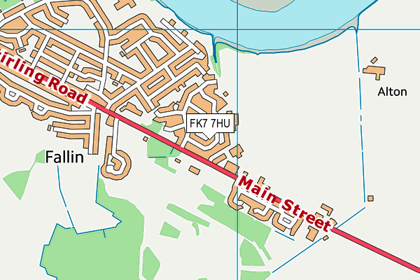 FK7 7HU map - OS VectorMap District (Ordnance Survey)