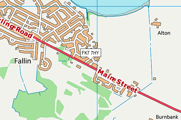 FK7 7HY map - OS VectorMap District (Ordnance Survey)