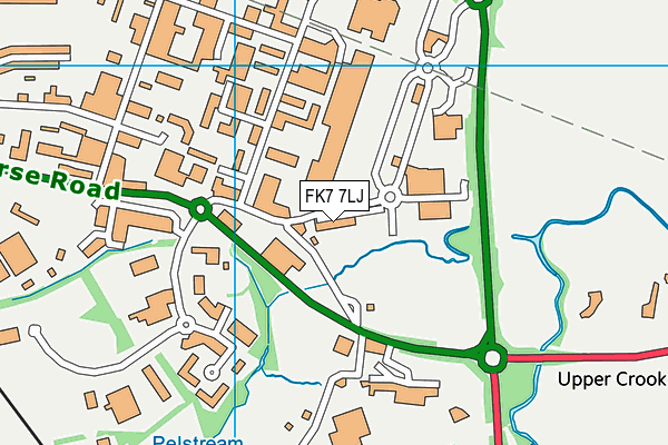 FK7 7LJ map - OS VectorMap District (Ordnance Survey)