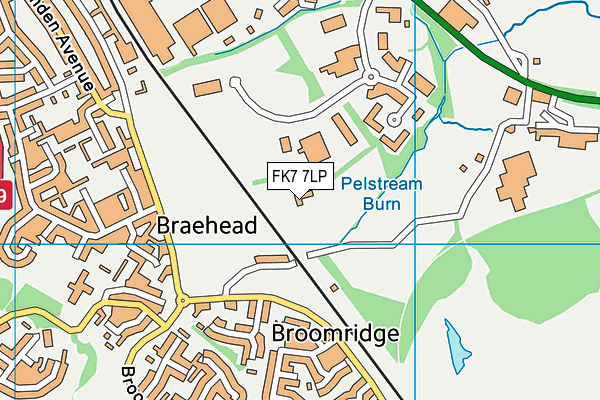 FK7 7LP map - OS VectorMap District (Ordnance Survey)