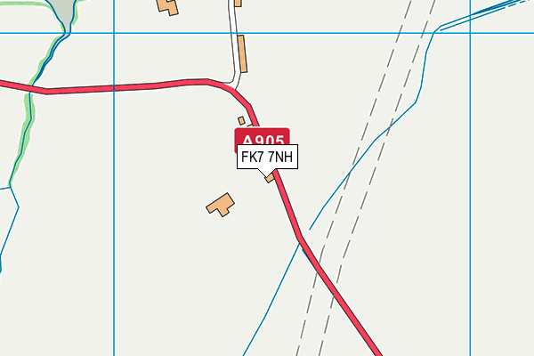 FK7 7NH map - OS VectorMap District (Ordnance Survey)