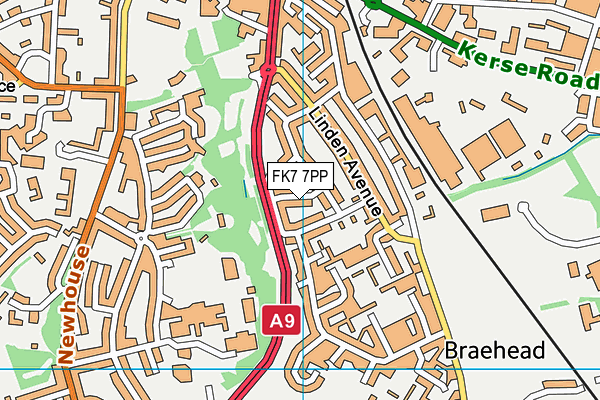 FK7 7PP map - OS VectorMap District (Ordnance Survey)