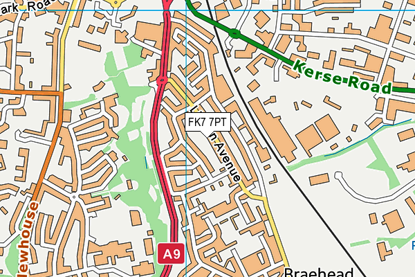 FK7 7PT map - OS VectorMap District (Ordnance Survey)