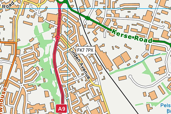 FK7 7PX map - OS VectorMap District (Ordnance Survey)