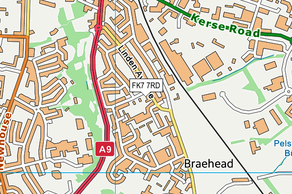 FK7 7RD map - OS VectorMap District (Ordnance Survey)