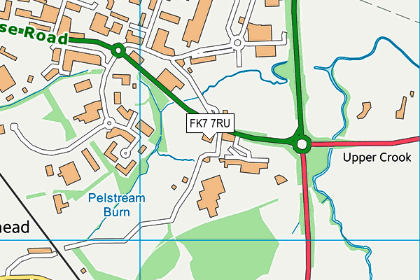 FK7 7RU map - OS VectorMap District (Ordnance Survey)
