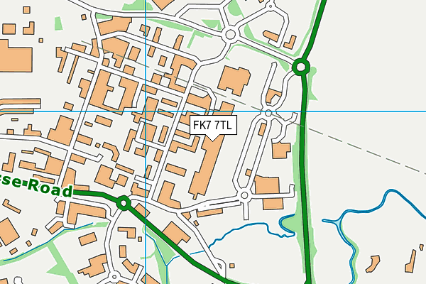 FK7 7TL map - OS VectorMap District (Ordnance Survey)