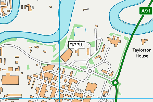 FK7 7UJ map - OS VectorMap District (Ordnance Survey)
