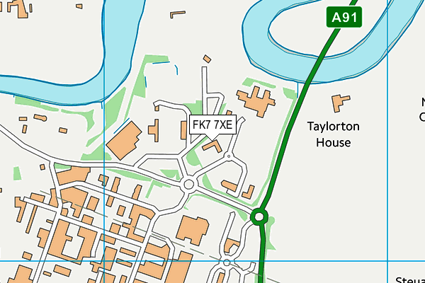 FK7 7XE map - OS VectorMap District (Ordnance Survey)