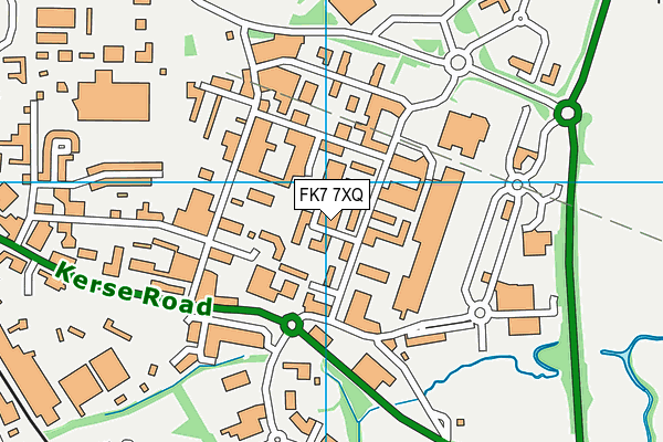 FK7 7XQ map - OS VectorMap District (Ordnance Survey)